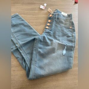 Justice High Rise Light Blue‎ Jeans